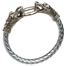 Load image into Gallery viewer, Leather Tibetan silver men bracelet titanium vintage accessories - Jewels of Artemis