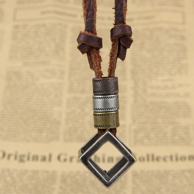 100% Genuine Leather Men Necklaces - Jewels of Artemis