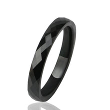 Load image into Gallery viewer, Light Black/White Ceramic Rings - Jewels of Artemis