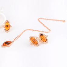 Load image into Gallery viewer, Natural Stone Bead Gold Earring /Ring /Necklace Set - Jewels of Artemis