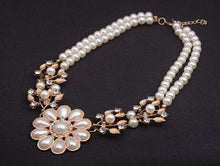 Load image into Gallery viewer, Chunky luxury bubble pearl pendant gold choker Necklace - Jewels of Artemis