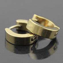 Load image into Gallery viewer, Black Stainless Steel Piercing Round Earrings - Jewels of Artemis