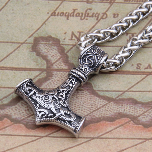 Stainless steel thor's hammer - Jewels of Artemis