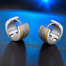 Load image into Gallery viewer, 6 Style Men Earrings New Fashion Cool Gold/Silver/Black Stainless Steel Round Stud Earrings - Jewels of Artemis