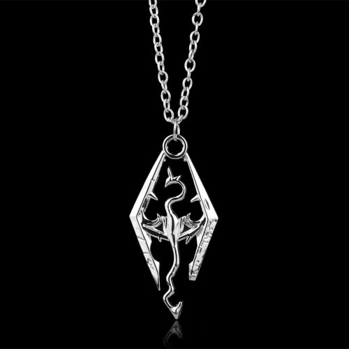Dragon The Elder Scrolls V Pendant Necklace - Jewels of Artemis