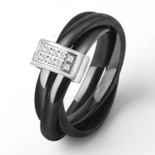 Load image into Gallery viewer, Three In One Ceramic Rings Stainless Steel - Jewels of Artemis