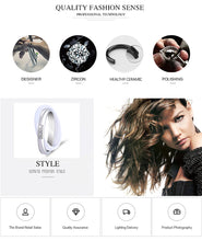 Load image into Gallery viewer, New Double Cross Ceramic Rings - Jewels of Artemis