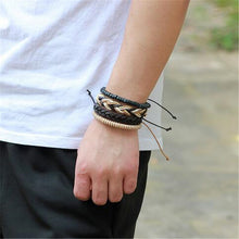 Load image into Gallery viewer, 1Set/5-6PCs Punk Rock Skull Star Multi Charm Bracelet Gothic Jewelry - Jewels of Artemis