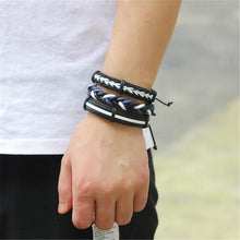 Load image into Gallery viewer, 1Set/5-6PCs Punk Rock Skull Star Multi Charm Bracelet Gothic Jewelry - Jewels of Artemis