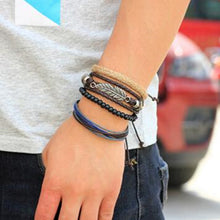 Load image into Gallery viewer, Vintage Wave Multilayer Leather Bracelet - Jewels of Artemis