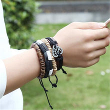 Load image into Gallery viewer, Vintage Wave Multilayer Leather Bracelet - Jewels of Artemis