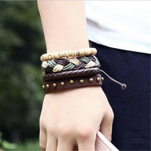 Load image into Gallery viewer, Vintage Wave Multilayer Leather Bracelet - Jewels of Artemis