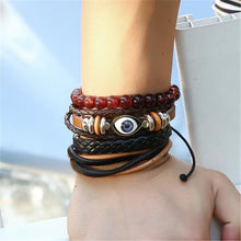 Load image into Gallery viewer, Vintage Wave Multilayer Leather Bracelet - Jewels of Artemis