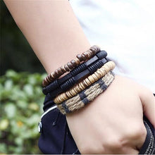 Load image into Gallery viewer, Vintage Wave Multilayer Leather Bracelet - Jewels of Artemis