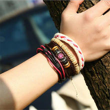 Load image into Gallery viewer, Vintage Wave Multilayer Leather Bracelet - Jewels of Artemis