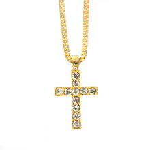 Load image into Gallery viewer, Alloy Gold Color Cross Pendant Necklace Religious - Jewels of Artemis