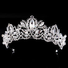 Load image into Gallery viewer, Baroque Luxury Crystal AB Bridal Crown Tiaras Light Gold Diadem Tiaras - Jewels of Artemis