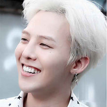 Load image into Gallery viewer, Bigbang G-Dragon nique Metal Silver Hoop Cross Earrings - Jewels of Artemis