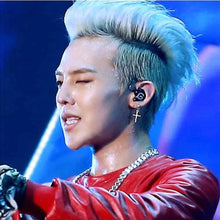 Load image into Gallery viewer, Bigbang G-Dragon nique Metal Silver Hoop Cross Earrings - Jewels of Artemis