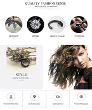 Load image into Gallery viewer, Simple Ceramic Infinity Necklace - Jewels of Artemis