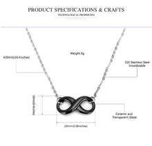 Load image into Gallery viewer, Simple Ceramic Infinity Necklace - Jewels of Artemis