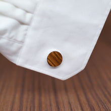 Load image into Gallery viewer, Wooden Luxury shirt cufflinks - cuff button - Jewels of Artemis