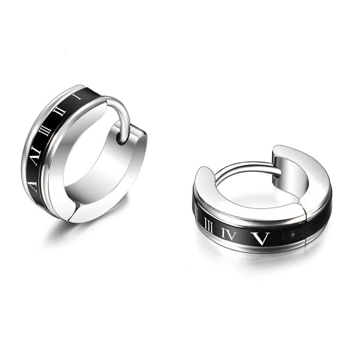 Cool Stainless Steel Round Stud Earrings - Jewels of Artemis