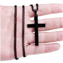 Load image into Gallery viewer, Christian Jesus Single Titanium Cross Necklaces - Jewels of Artemis