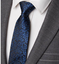 Load image into Gallery viewer, Luxury Mens Fashion flower Skinny Stripe 7cm Neckties Gravata Jacquard Tie - Jewels of Artemis