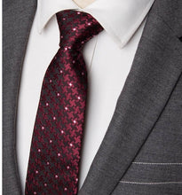 Load image into Gallery viewer, Luxury Mens Fashion flower Skinny Stripe 7cm Neckties Gravata Jacquard Tie - Jewels of Artemis