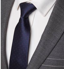 Load image into Gallery viewer, Luxury Mens Fashion flower Skinny Stripe 7cm Neckties Gravata Jacquard Tie - Jewels of Artemis