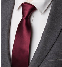 Load image into Gallery viewer, Luxury Mens Fashion flower Skinny Stripe 7cm Neckties Gravata Jacquard Tie - Jewels of Artemis