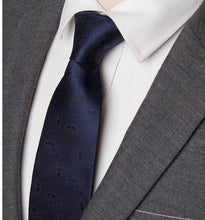 Load image into Gallery viewer, Luxury Mens Fashion flower Skinny Stripe 7cm Neckties Gravata Jacquard Tie - Jewels of Artemis