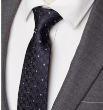 Load image into Gallery viewer, Luxury Mens Fashion flower Skinny Stripe 7cm Neckties Gravata Jacquard Tie - Jewels of Artemis