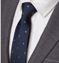 Load image into Gallery viewer, Luxury Mens Fashion flower Skinny Stripe 7cm Neckties Gravata Jacquard Tie - Jewels of Artemis