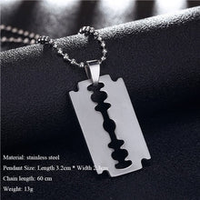 Load image into Gallery viewer, Stainless Steel Pendant  Dog Tags Army Nameplate - Jewels of Artemis