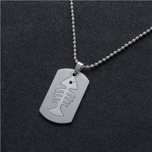 Load image into Gallery viewer, Stainless Steel Pendant  Dog Tags Army Nameplate - Jewels of Artemis