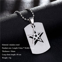 Load image into Gallery viewer, Stainless Steel Pendant  Dog Tags Army Nameplate - Jewels of Artemis