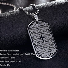 Load image into Gallery viewer, Stainless Steel Pendant  Dog Tags Army Nameplate - Jewels of Artemis