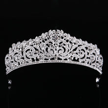 Load image into Gallery viewer, Baroque Luxury Crystal AB Bridal Crown Tiaras Light Gold Diadem Tiaras - Jewels of Artemis