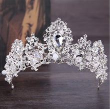 Load image into Gallery viewer, Baroque Luxury Crystal AB Bridal Crown Tiaras Light Gold Diadem Tiaras - Jewels of Artemis
