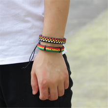 Load image into Gallery viewer, 3-6pcs/set Fashion Men Leather Bracelets Leather Rope Weave Bracelet Classic Wax Line Adjustable Hand Bracelet Male Jewelry - Jewels of Artemis