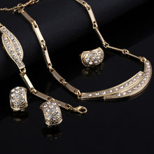 Load image into Gallery viewer, Dubai Gold Jewelry Sets African Beads Crystal Bridal Jewellery Set - Jewels of Artemis