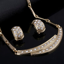 Load image into Gallery viewer, Dubai Gold Jewelry Sets African Beads Crystal Bridal Jewellery Set - Jewels of Artemis