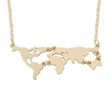 Load image into Gallery viewer, Map of Africa Necklaces Pendants Gold Silver Globe World Map - Jewels of Artemis