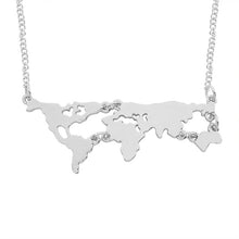Load image into Gallery viewer, Map of Africa Necklaces Pendants Gold Silver Globe World Map - Jewels of Artemis