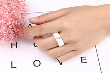 Load image into Gallery viewer, One Slash Crystal Ceramic Ring - Jewels of Artemis