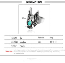 Load image into Gallery viewer, Gothic Punk Ring Men Retro Dragon Rabbit Snake Tiger Wolf Rings Skeleton Devil Evil Eye Pentagram Animal Male Ring Jewelry Anel - Jewels of Artemis