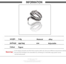Load image into Gallery viewer, Gothic Punk Ring Men Retro Dragon Rabbit Snake Tiger Wolf Rings Skeleton Devil Evil Eye Pentagram Animal Male Ring Jewelry Anel - Jewels of Artemis