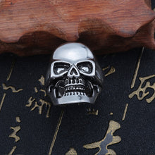 Load image into Gallery viewer, Gothic Punk Ring Men Retro Dragon Rabbit Snake Tiger Wolf Rings Skeleton Devil Evil Eye Pentagram Animal Male Ring Jewelry Anel - Jewels of Artemis